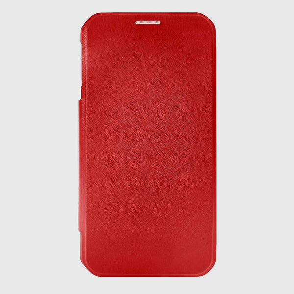 Red iPhone 14 Pro Max Vegan Leather Folio Case