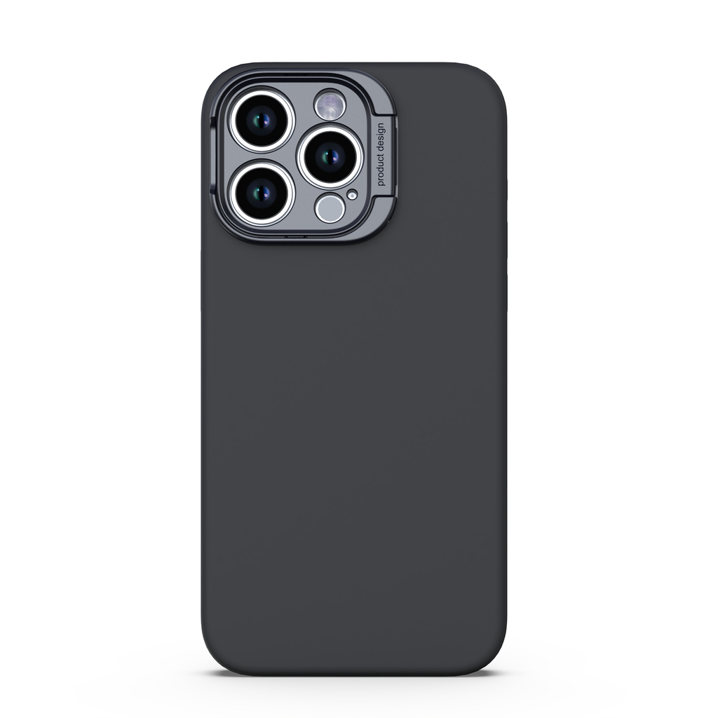 Uunique New iPhone 15 Pro Max Protection  Liquid Silicone Back case Black