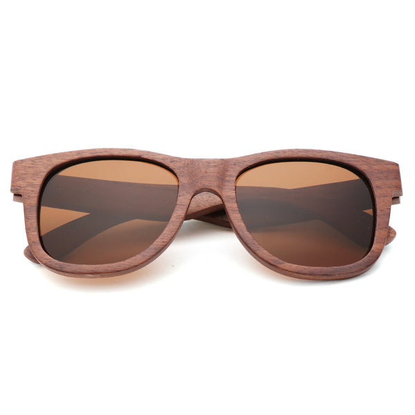 Eco Friendly Unisex Wooden Sunglasses Brown