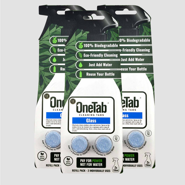 3 x Pack Glass Cleaning Refill Tabs