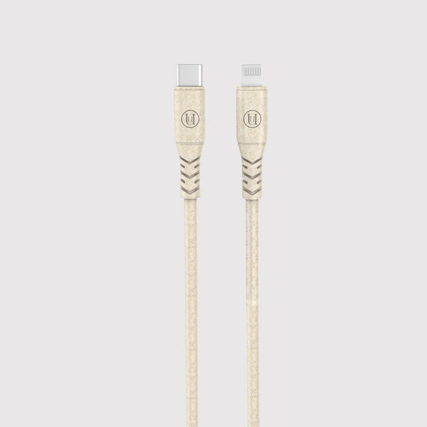 Eco Friendly White USB C to Lightning Cable