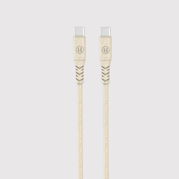 Eco Friendly White USB Type-C to Type-C 2.0 Cable
