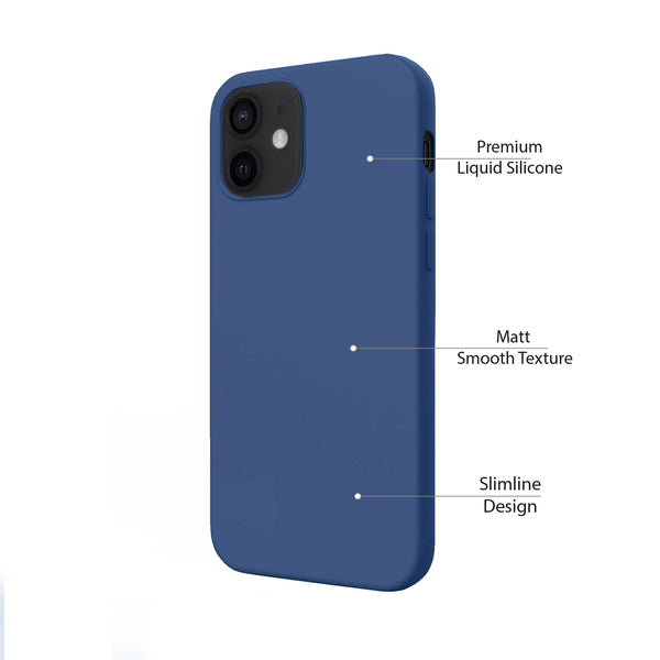 Blue Silicone Case iPhone 12 Mini