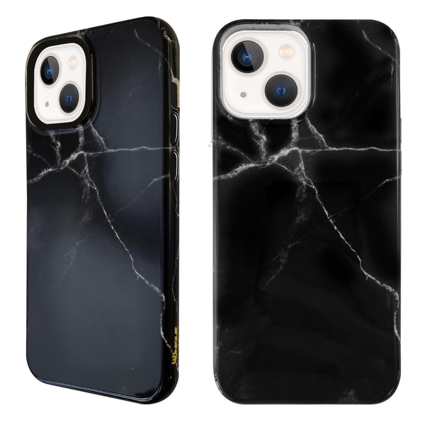 Eco Friendly Printed Black Marble iPhone 13 Case