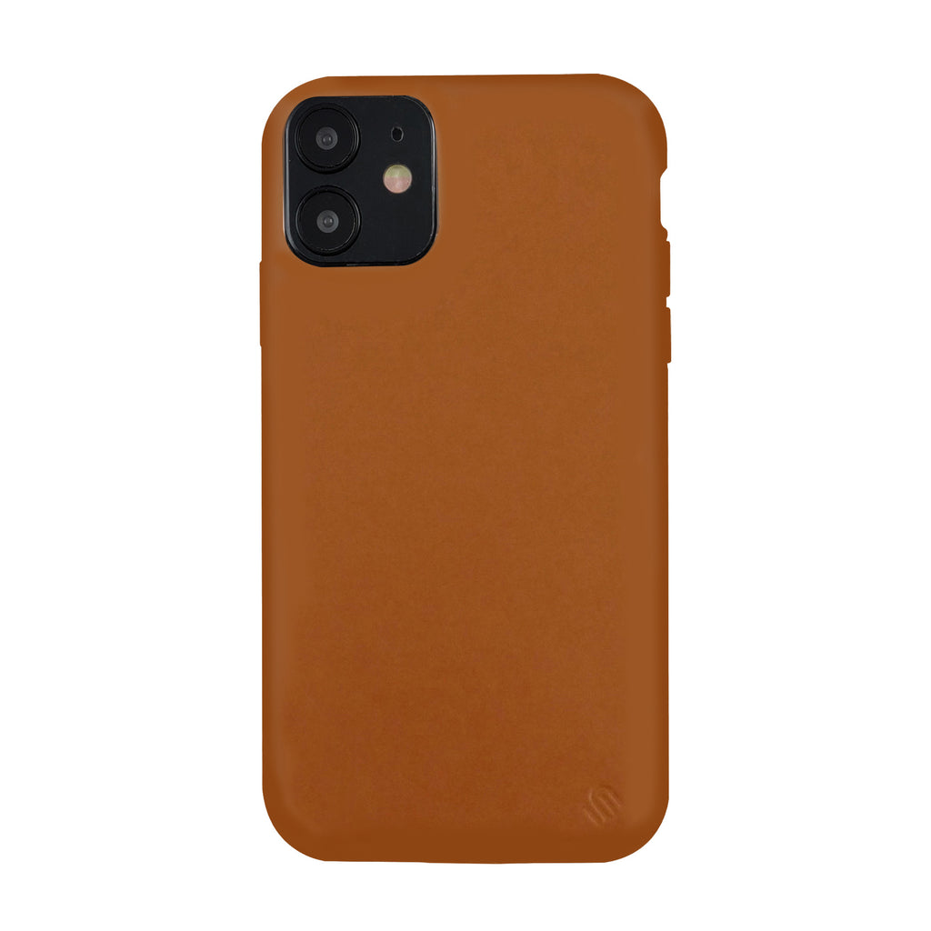 Eco Friendly Leather Brown iPhone 12 Case